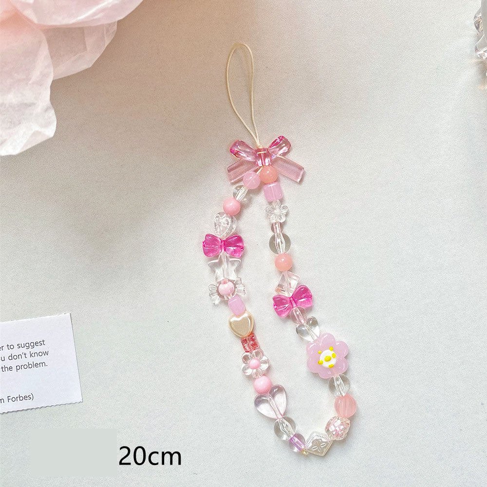 Beaded Flower Mobile Jewelry Accessories