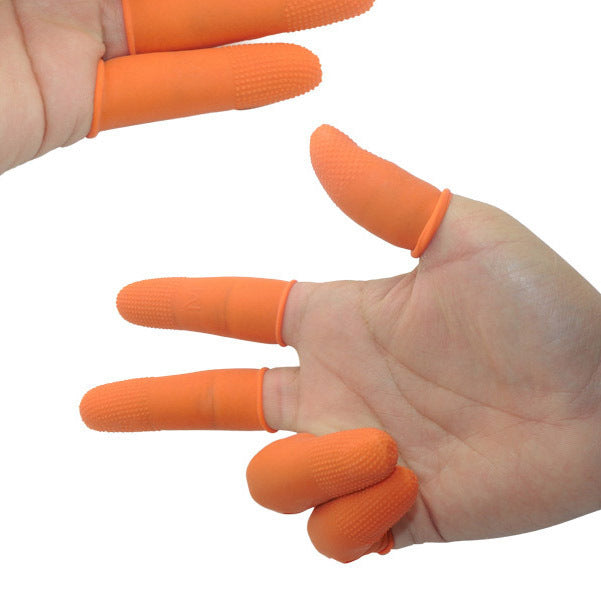 Rubber padded thick finger sleeve